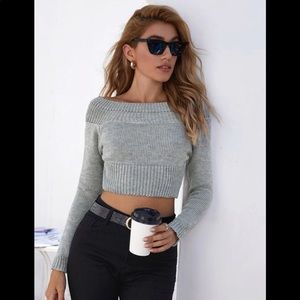 Crop sweater